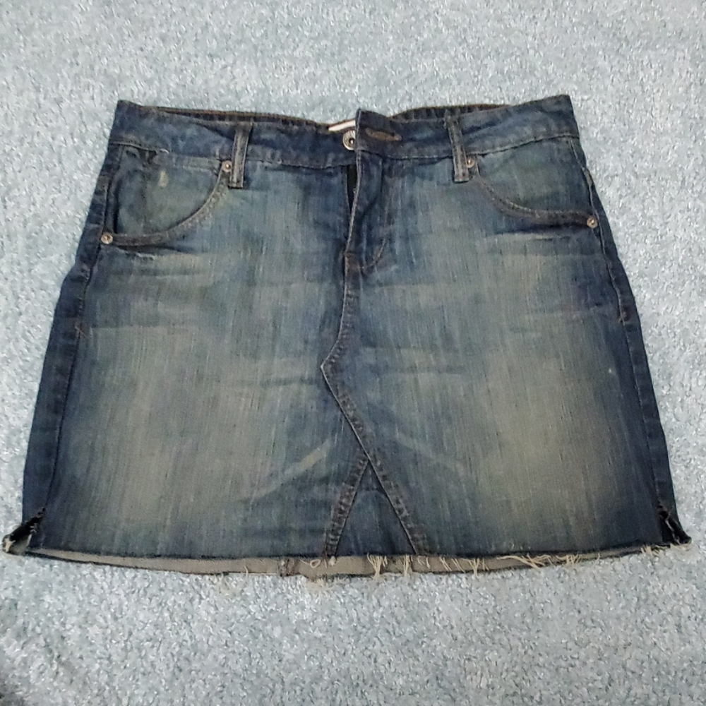 Jean mini skirt